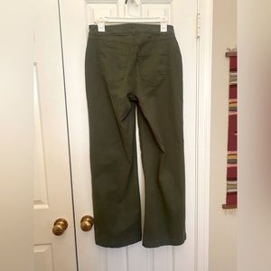 Old Navy Green Extra High-Rise Wide Leg Pants
